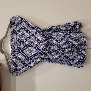 ICY STRAPLESS SHORTS ROMPER NWOT